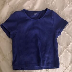 Urban Outfitters Royal Blue Ribbed Tee